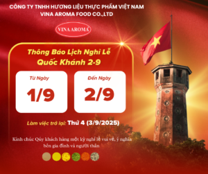 VINA AROMA THÔNG BÁO NGHỈ LỄ 02/09